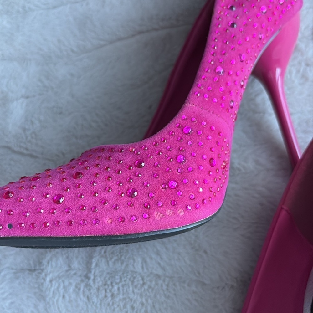 FRH Pink Rhinestone Pumps - Picture 4 of 15